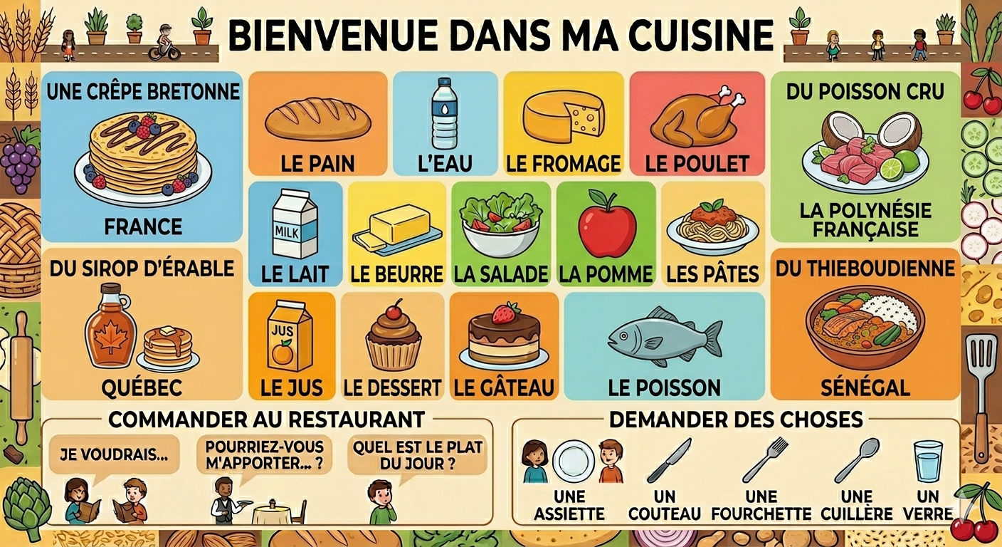 Vocabulario y expresiones útiles sobre alimentación